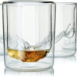 Mountain Peaks Whiskey Glasses