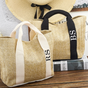 Personalized Burlap Tote Bag