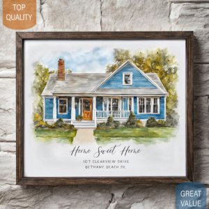 Custom Home Portrait Artwork